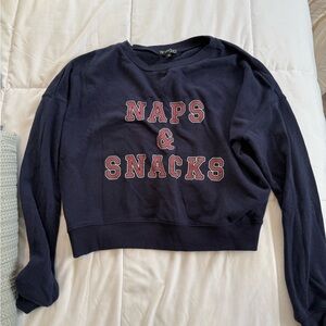 Fifth Sun Navy Naps & Snacks Sweater